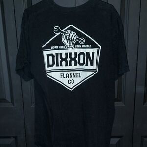 DIXXON Black Short-Sleeve Tee with White Logo